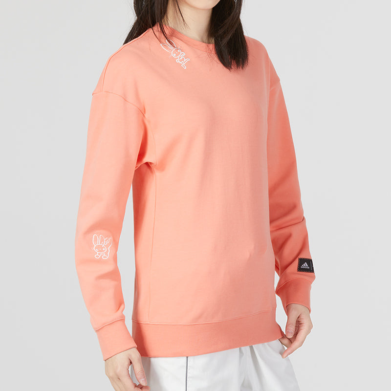 (WMNS) adidas Graphic Sweaters 'Orange' HZ3003 - 3