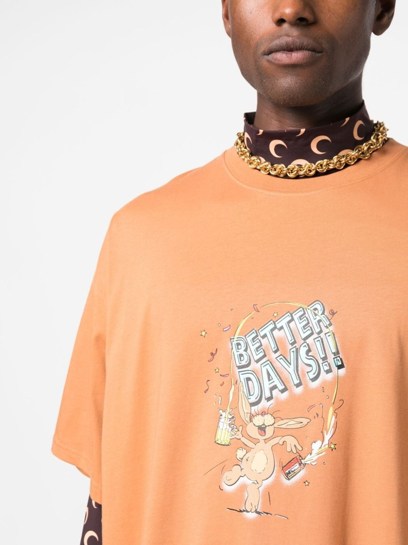Better Days-print cotton T-shirt 5
