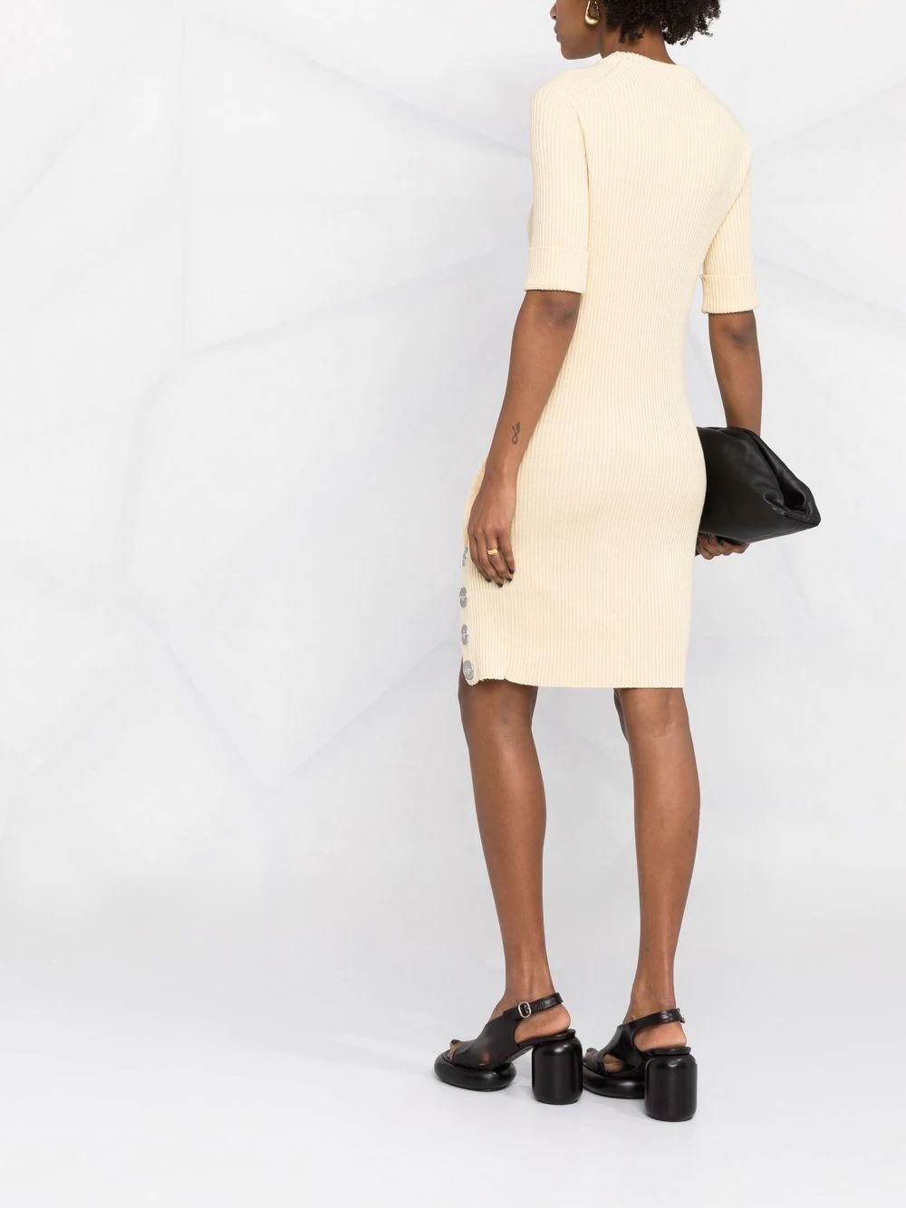 ribbed-knit short tunic dress - 4
