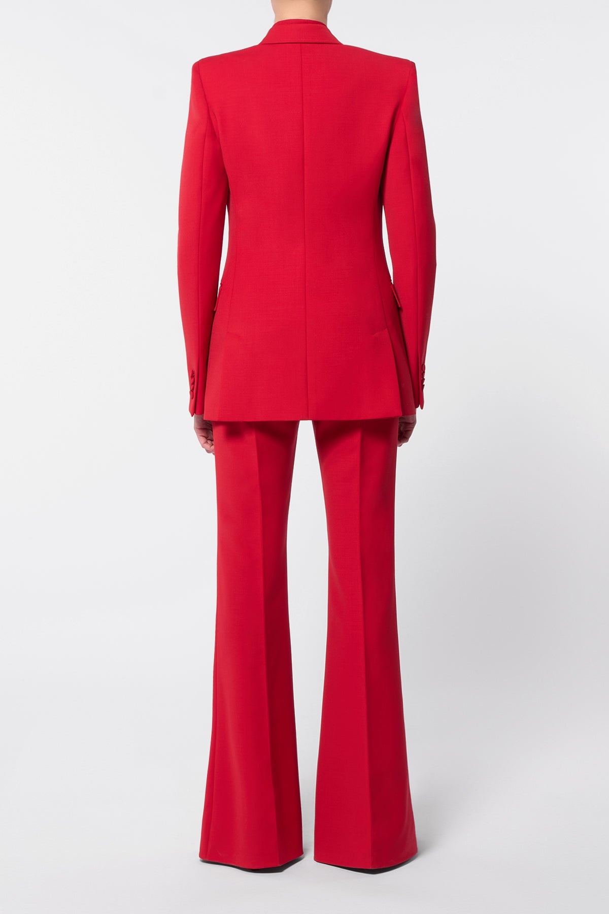 Gavin Blazer in Scarlet Red Sportswear Wool - 4