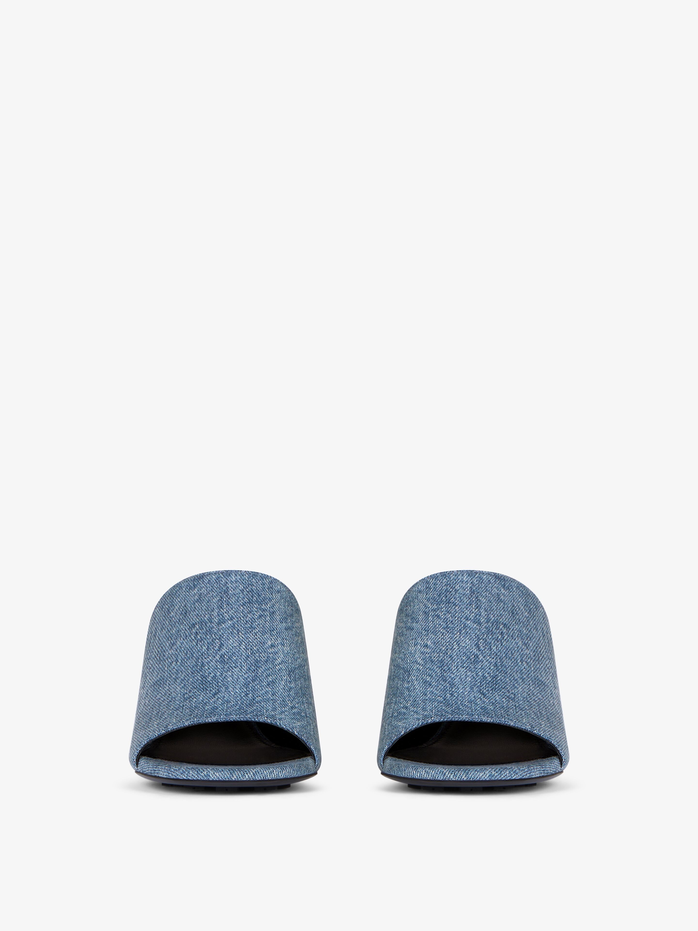 G CUBE MULES IN DENIM - 2