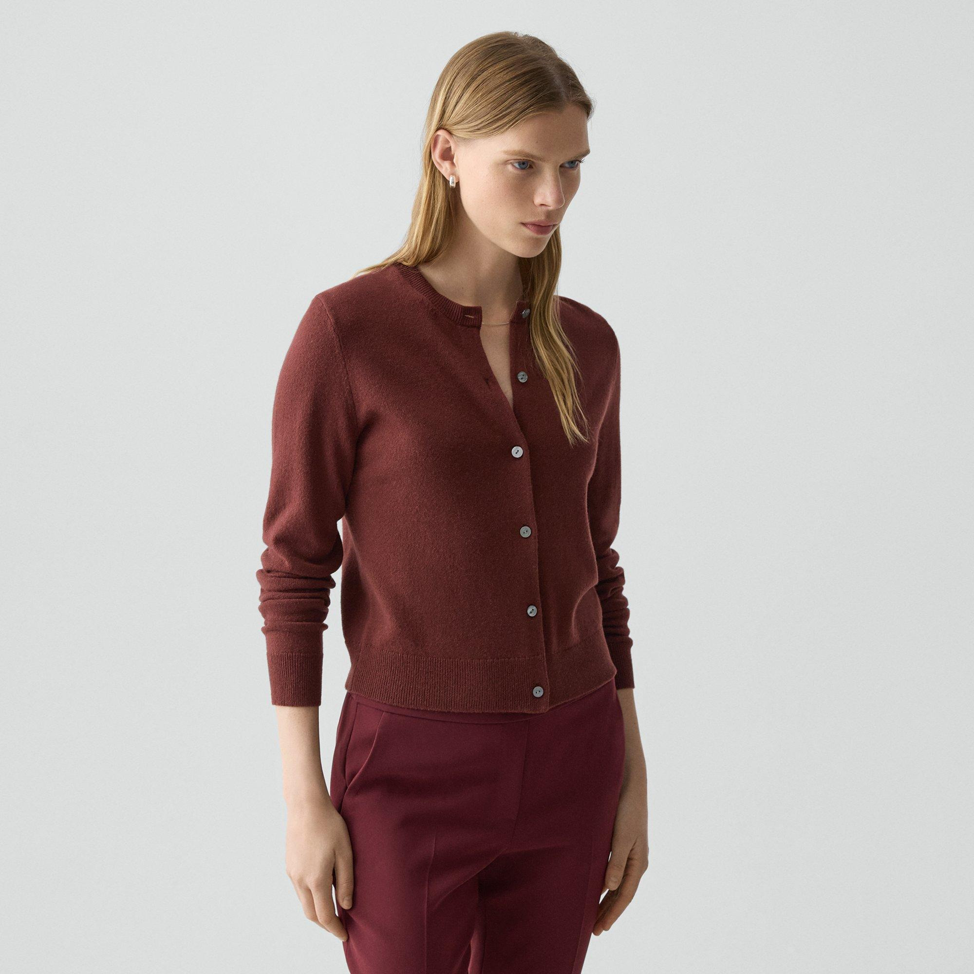 Crewneck Cardigan in Cashmere - 3