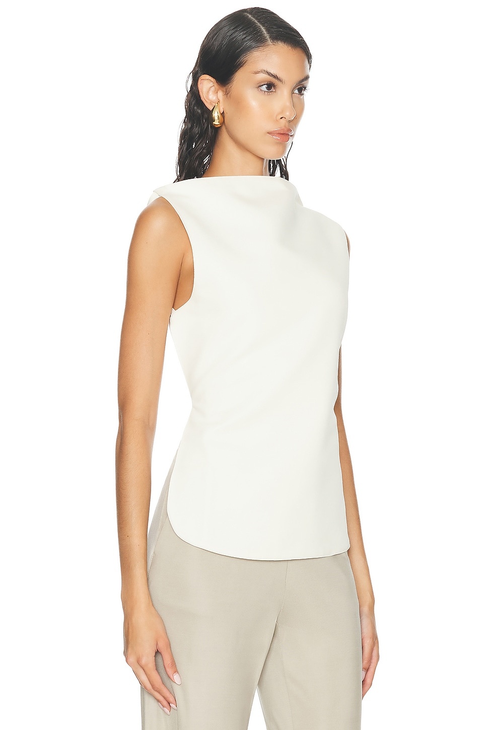 Open Back Sleeveless Top - 2