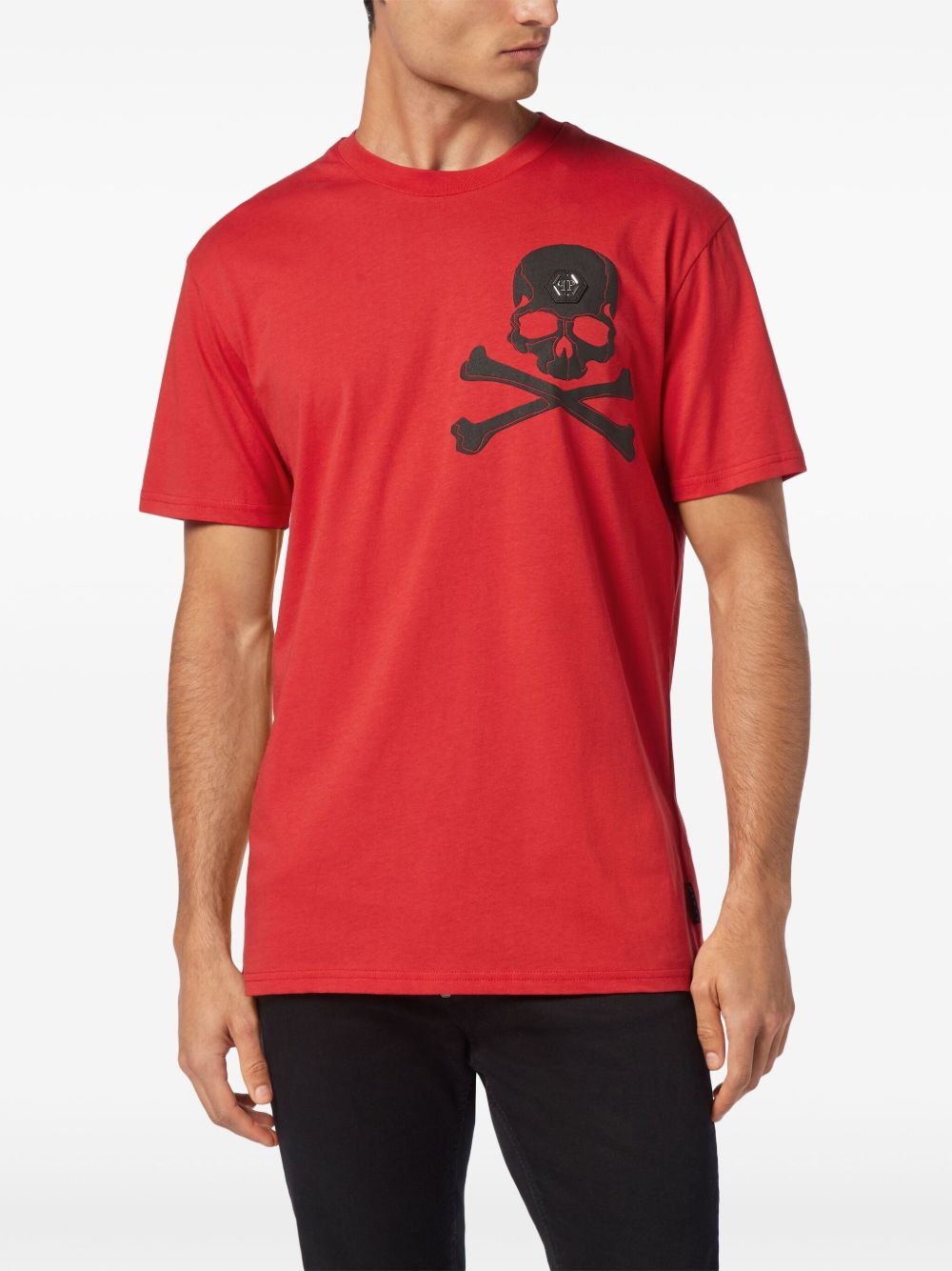 skull-print T-shirt - 3
