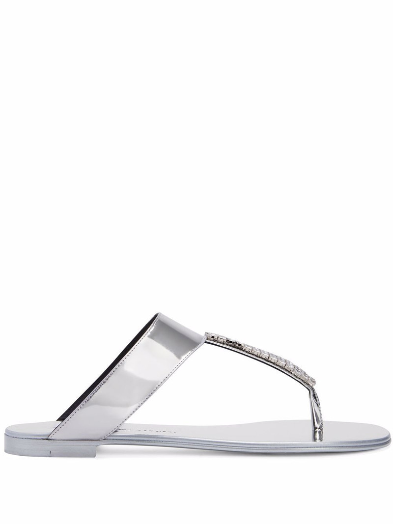 Cleta crystal-embellished sandals 1