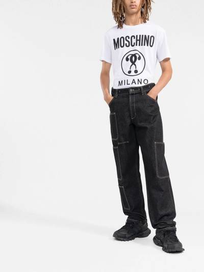 Moschino logo-print cotton T-shirt outlook