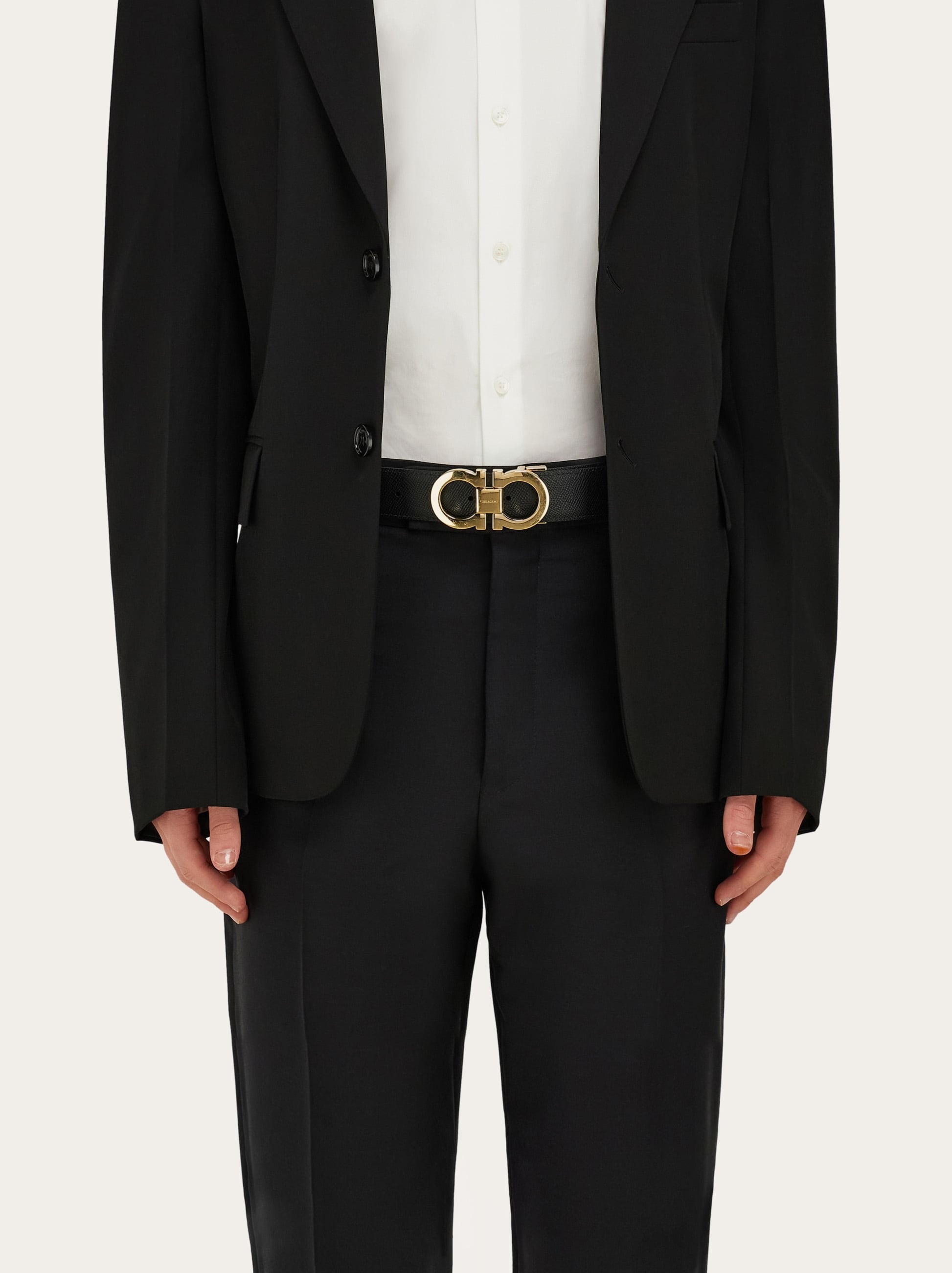 Reversible and adjustable Gancini belt - 4