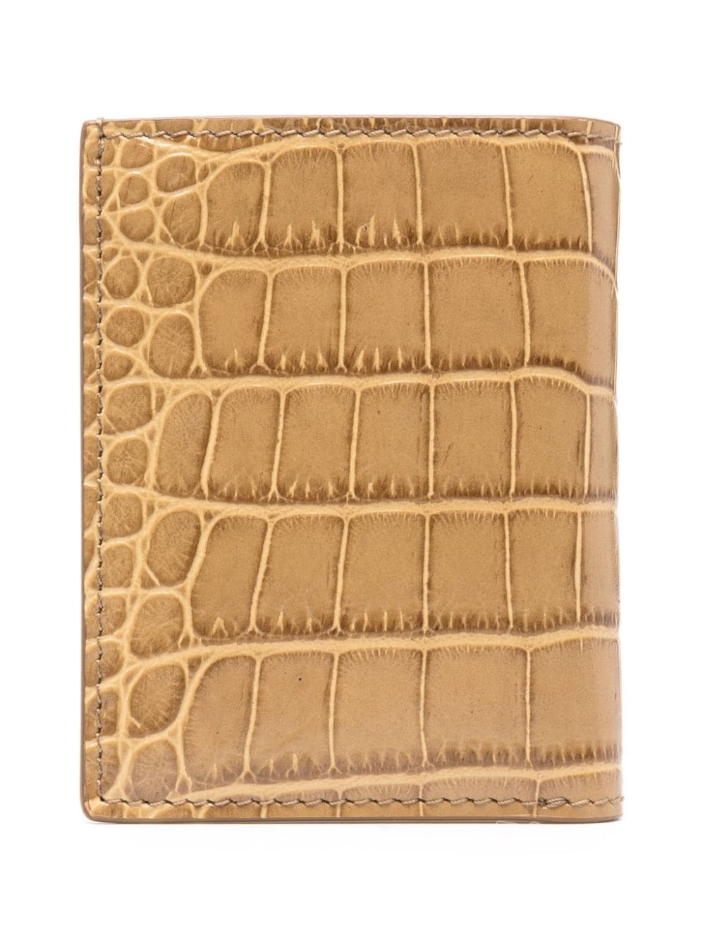 crocodile-embossed bi-fold wallet - 2