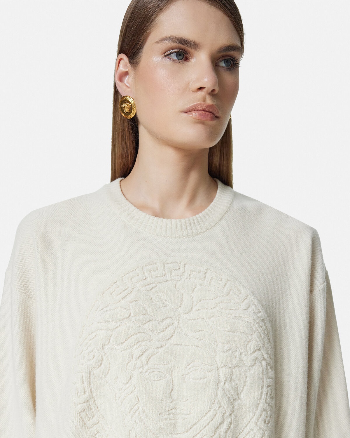 Medusa Wool-Blend Knit Towel Sweater - 3