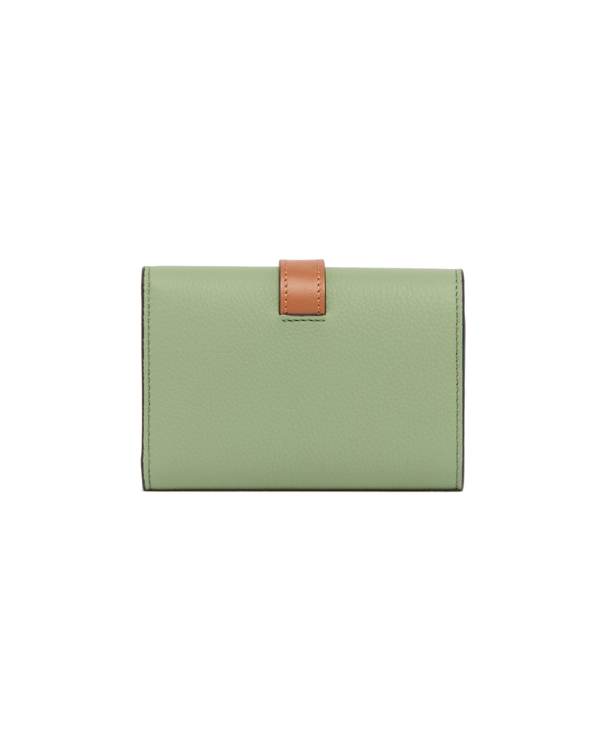 Green Leather Vertical Wallet - 5