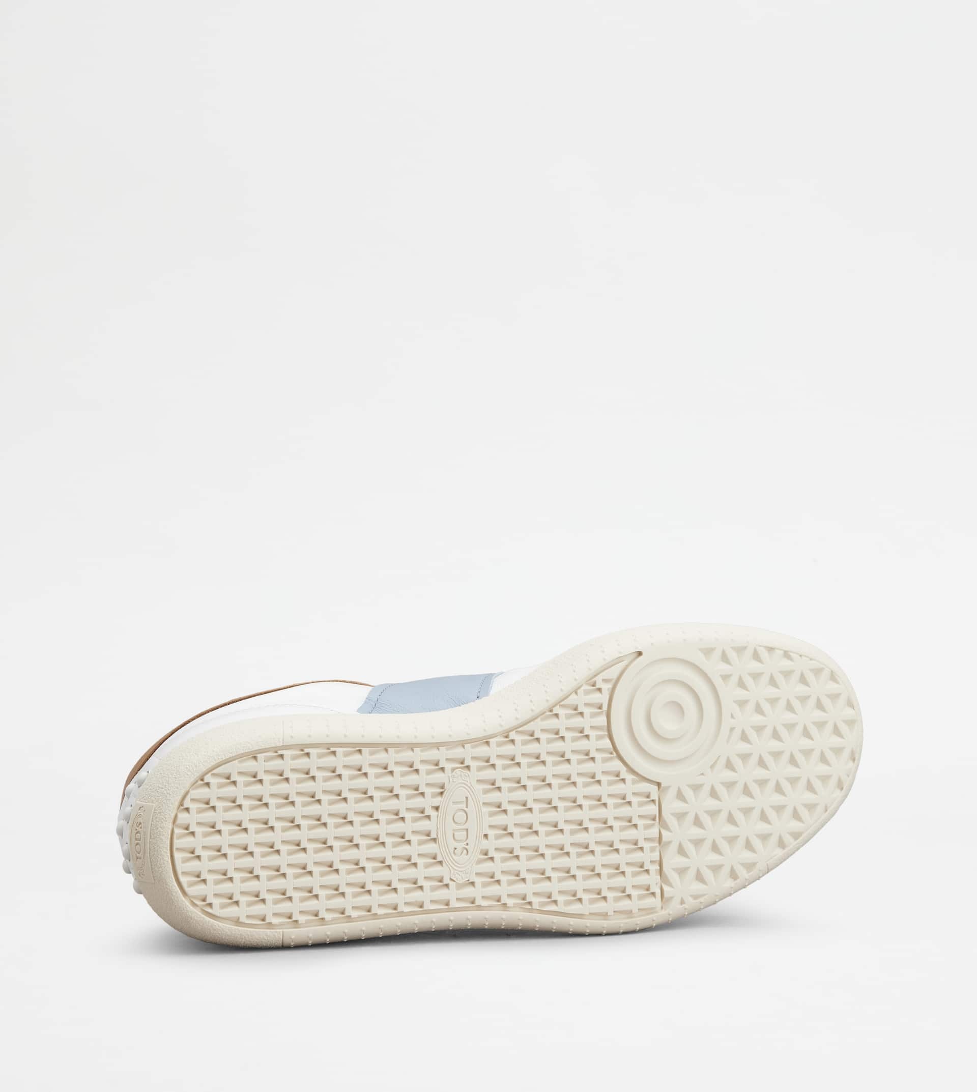 TOD'S TABS SNEAKERS IN SUEDE - LIGHT BLUE, WHITE, BEIGE - 4