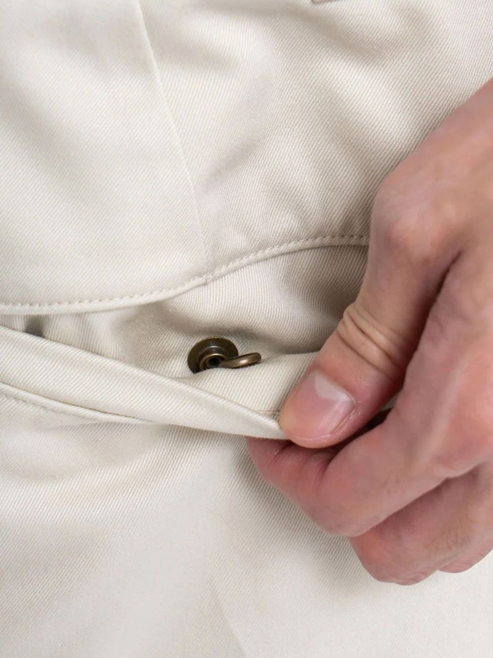 straight-leg chino trousers - 6
