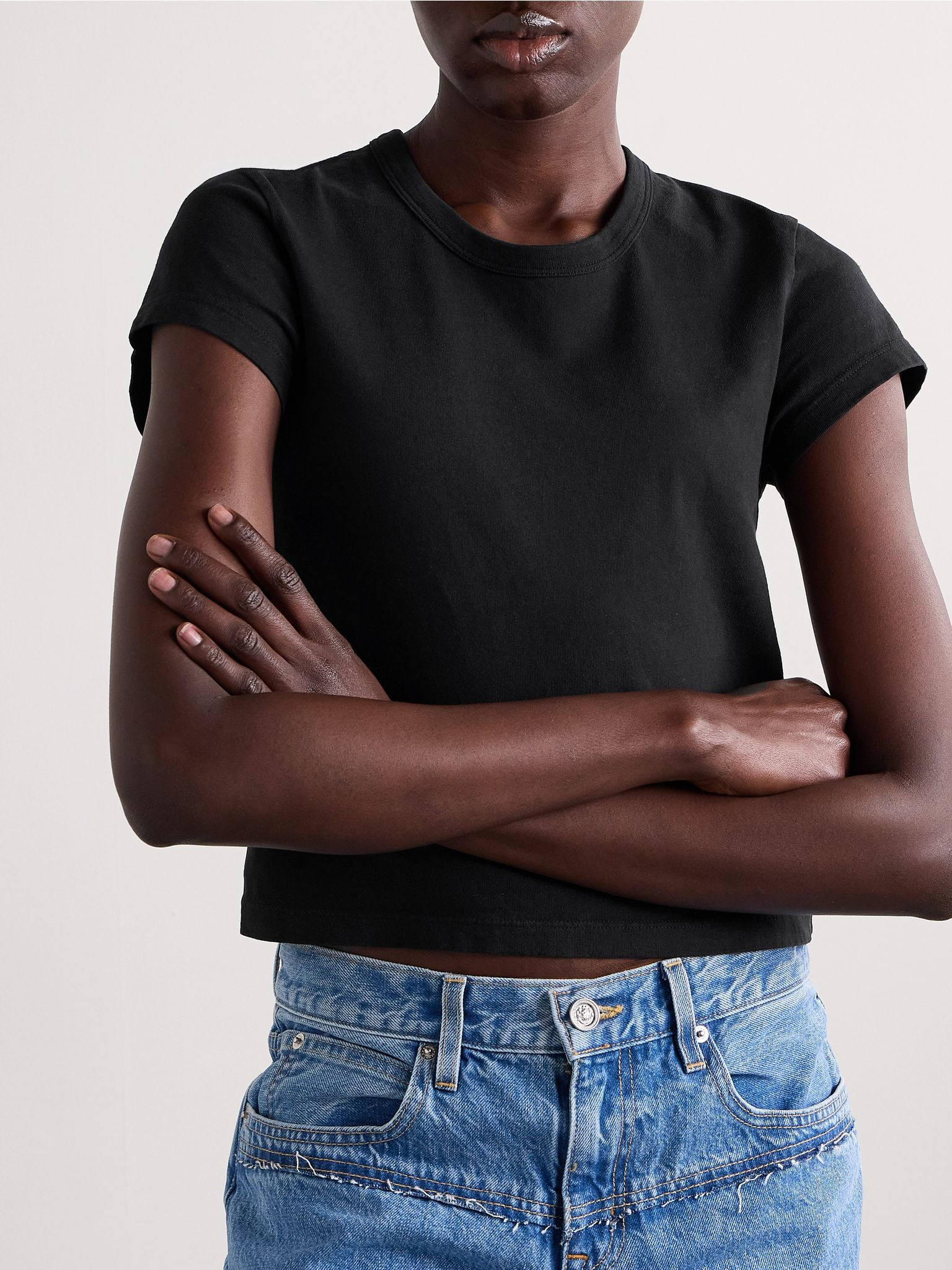 Easy cotton-jersey T-shirt Black - 3