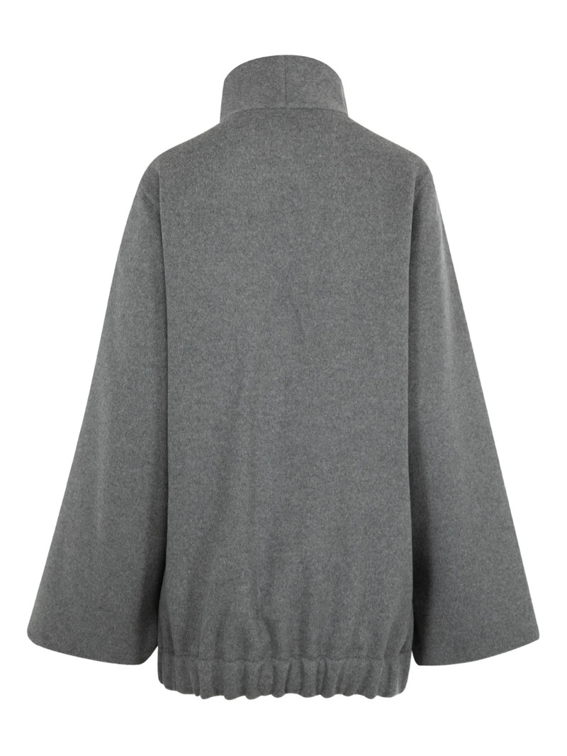 Khaite Garret High-neck Zip-front Jacket 3