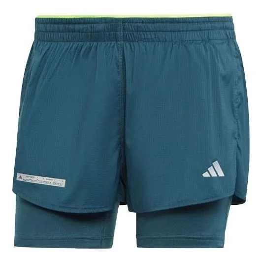 (WMNS) adidas Ultimate Two-In-One Shorts 'Turquoise' HZ4481 - 1