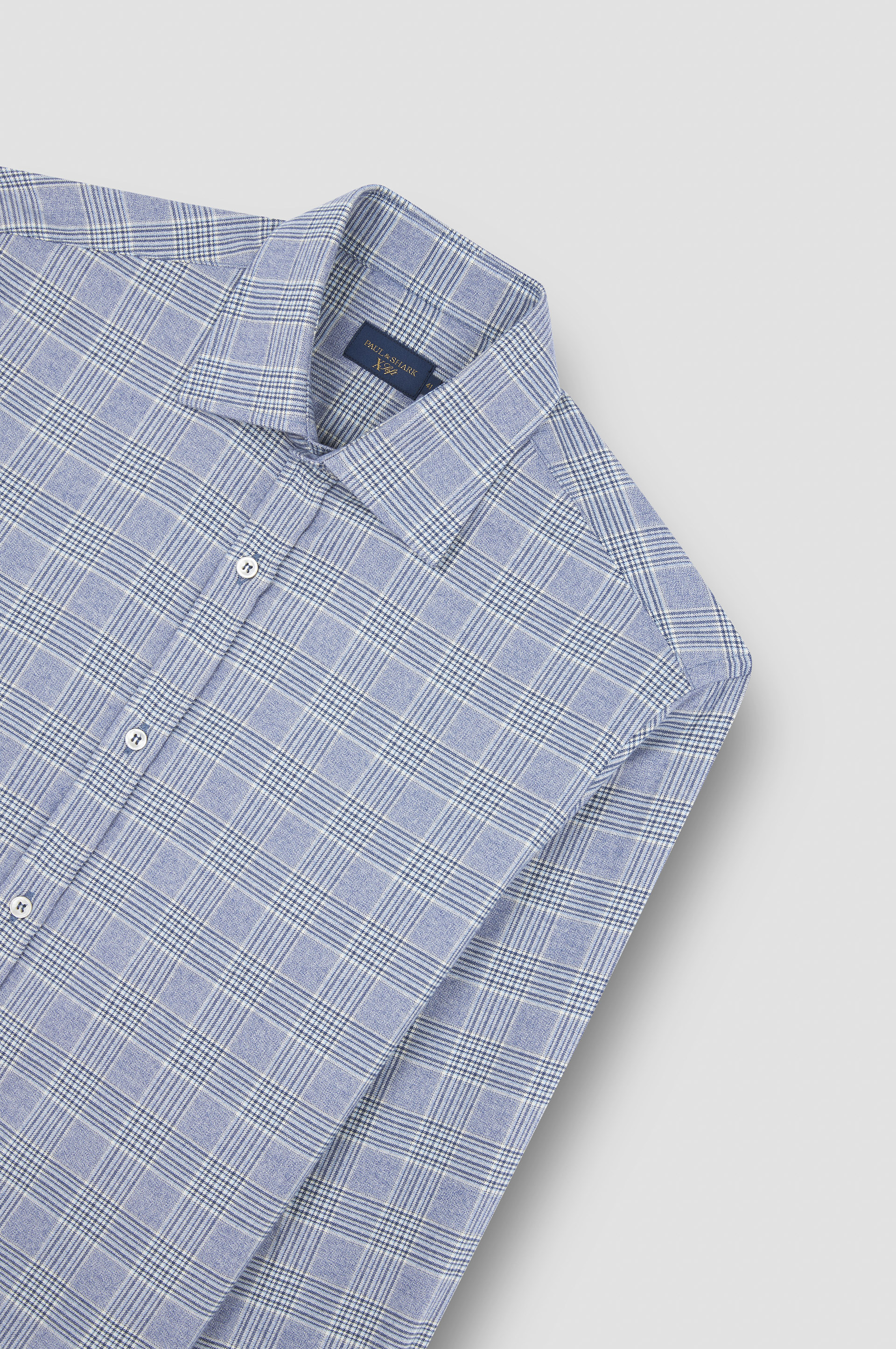 X-SOFT COTTON SHIRT WITH CHECKERED PATTERN - 5