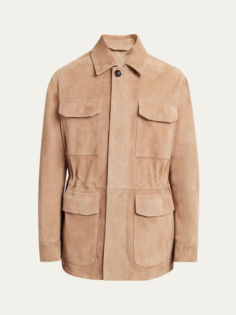 Men's Suede Field Jacket - 1
