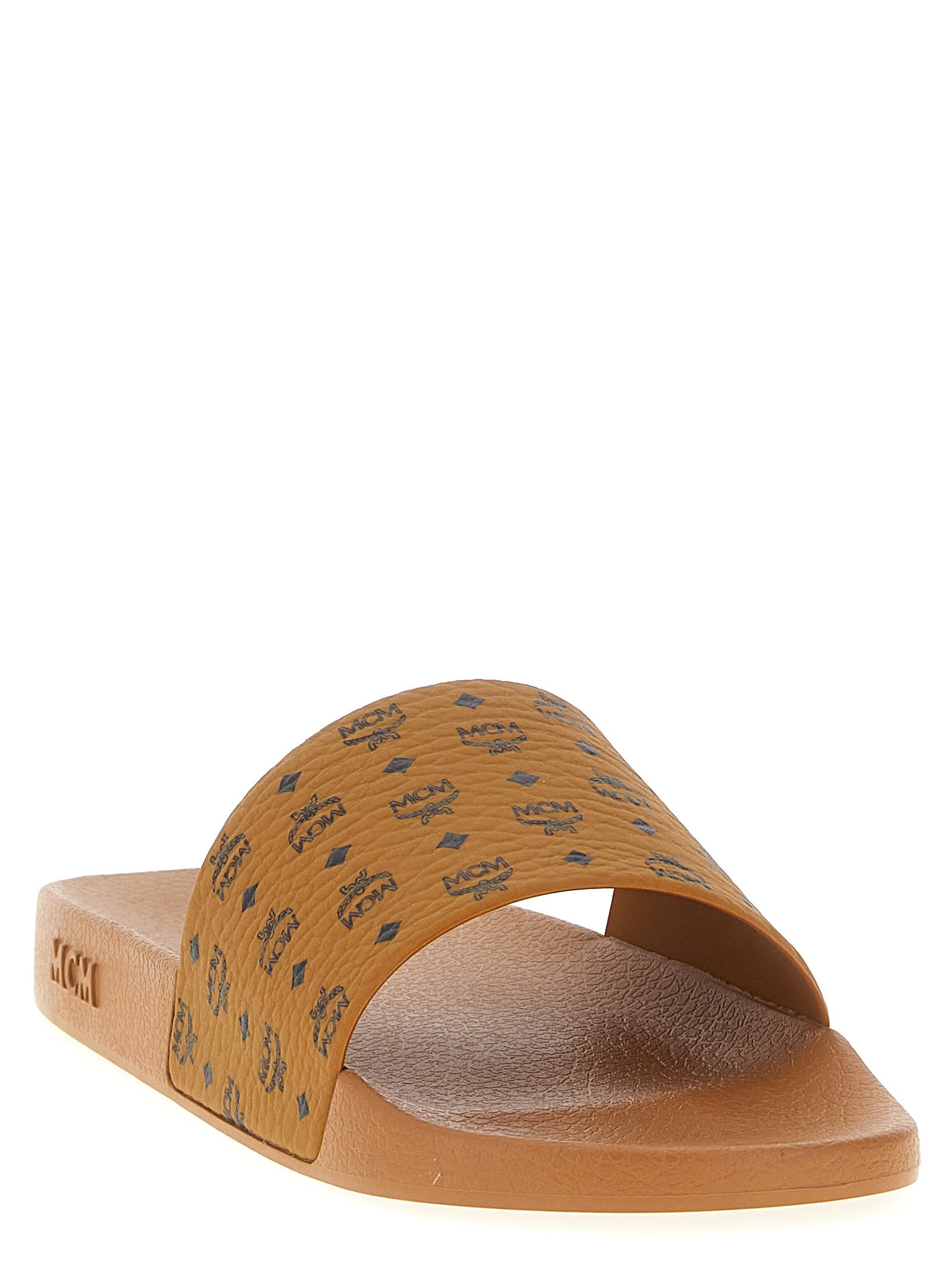 Mcm Men All-Over Monogram Slides - 2
