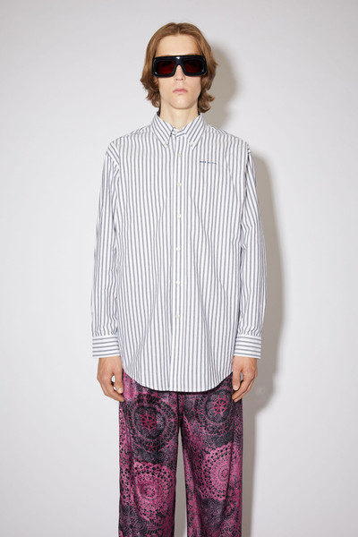 Acne Studios Striped shirt - Midnight blue outlook