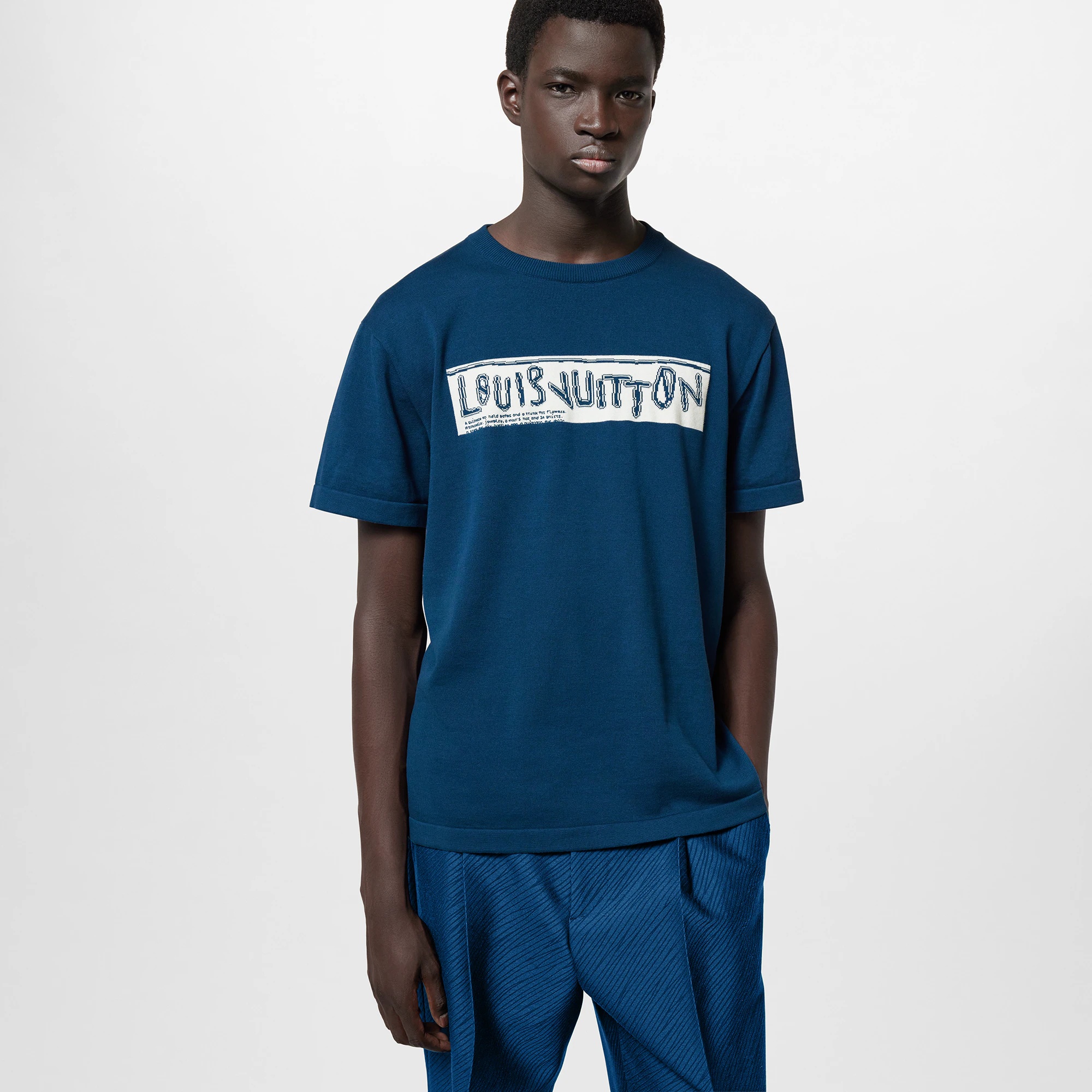 Short-Sleeved Cotton Crewneck - 5