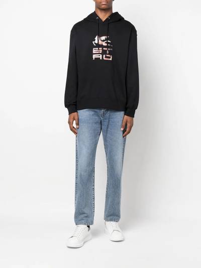 Etro logo-print detail hoodie outlook