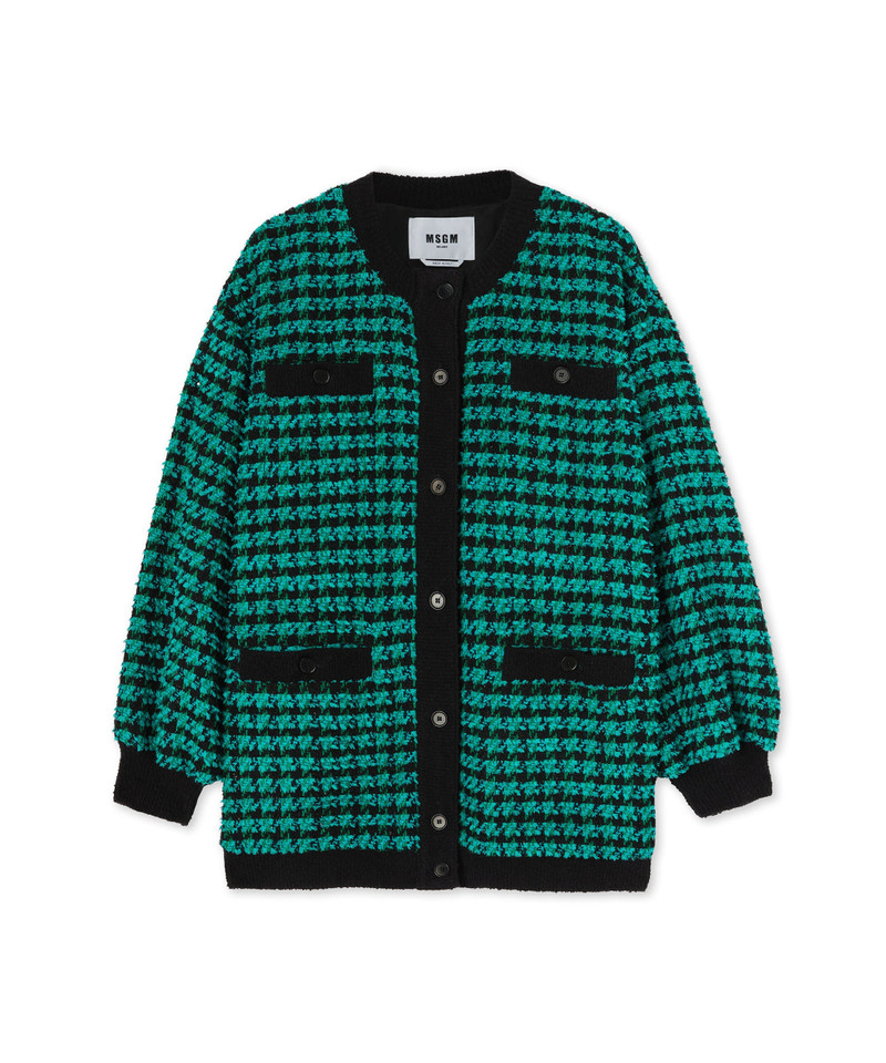 Blended wool "Houndstooth Check" jacket - 1