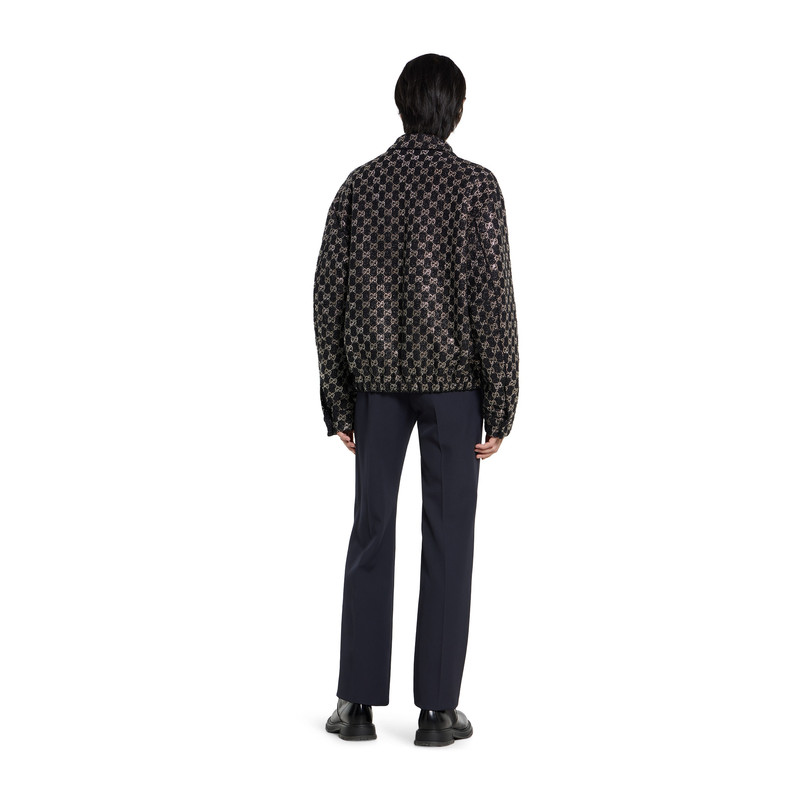 Embroidered wool tweed lamé jacket 4