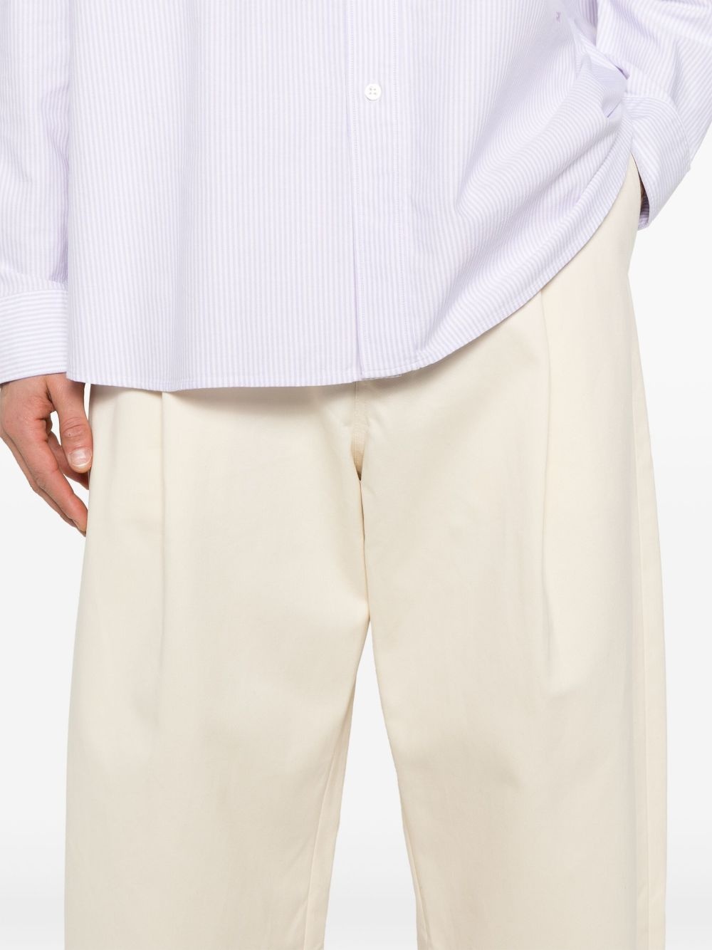pleat-detail trousers - 5