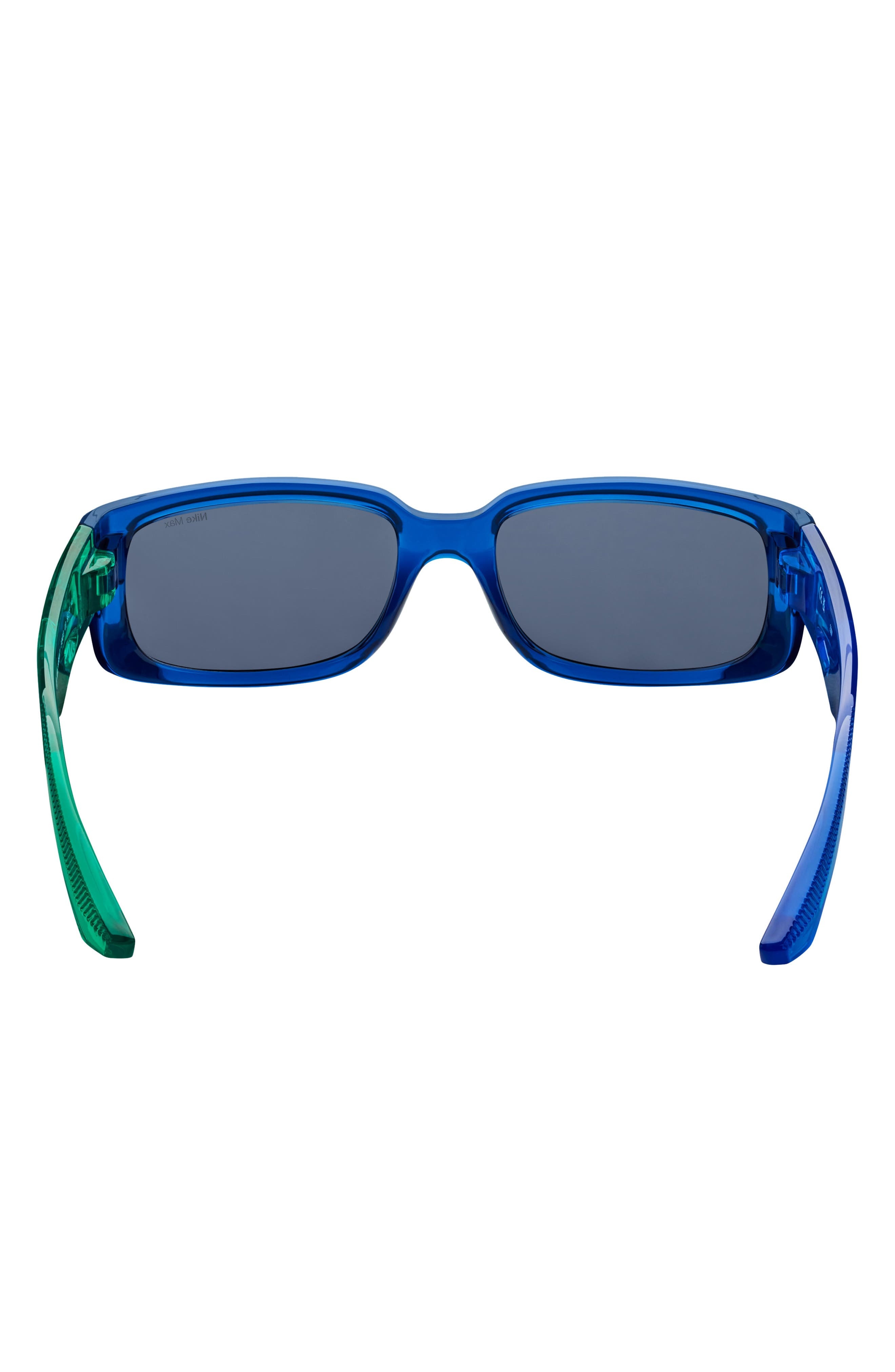 Nike Variant I 56mm Rectangle Sunglasses in Midnight Navy /Navy at Nordstrom - 9