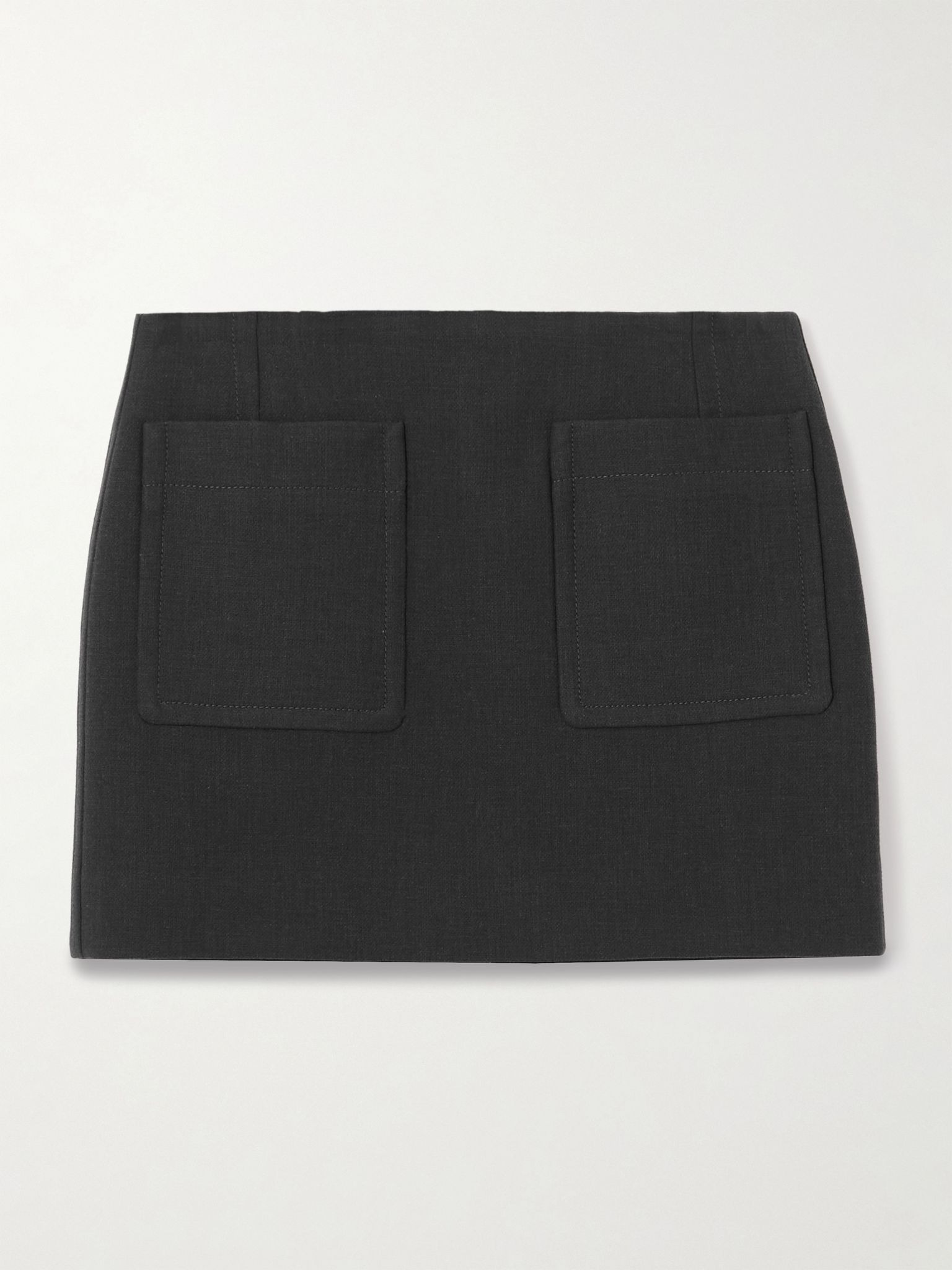Woven mini skirt Black - 1