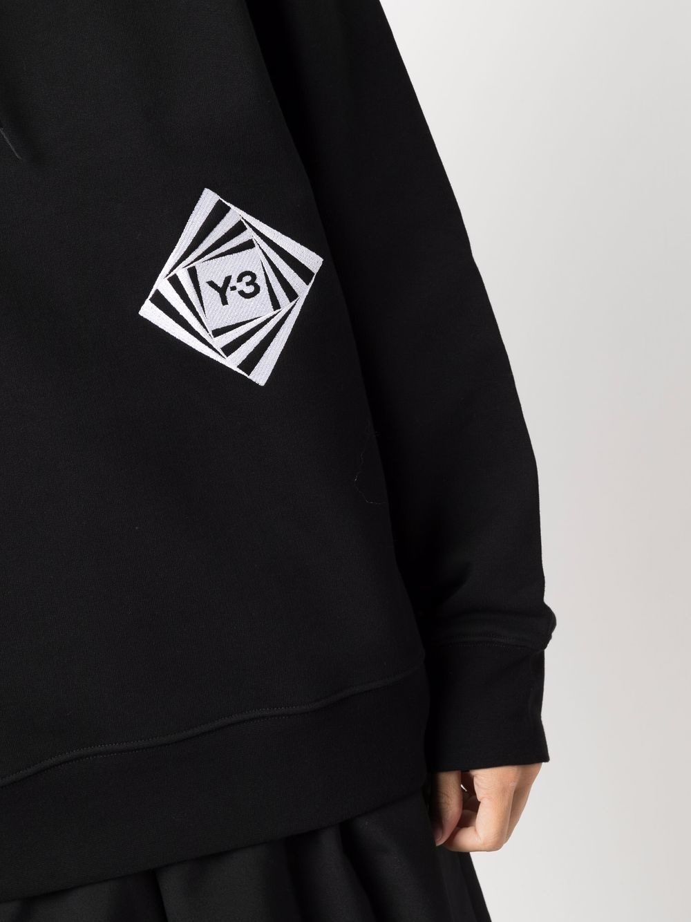 graphic logo-print relaxed hoodie - 5