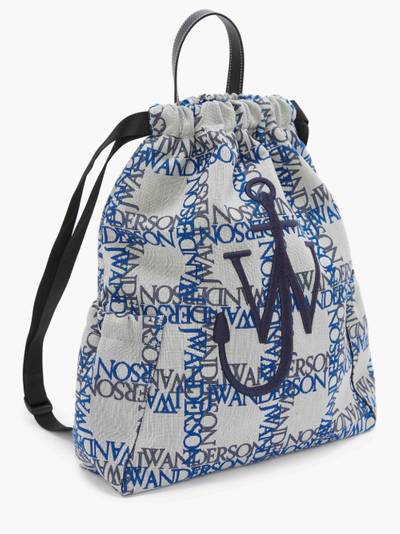 JW Anderson logo-print Anchor backpack outlook