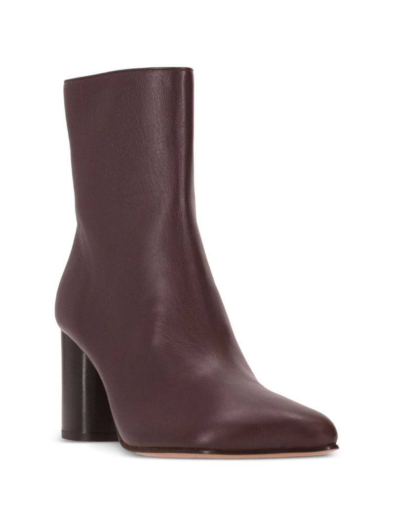 NICCOLÒ PASQUALETTI Obliqua leather ankle boots outlook