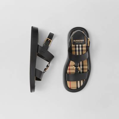 Burberry Chain-link Detail Leather Sandals outlook