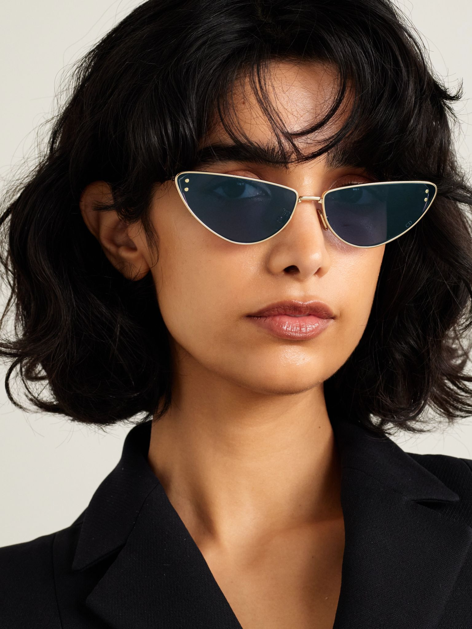 MissDior B1U cat-eye gold-tone sunglasses Blue - 2