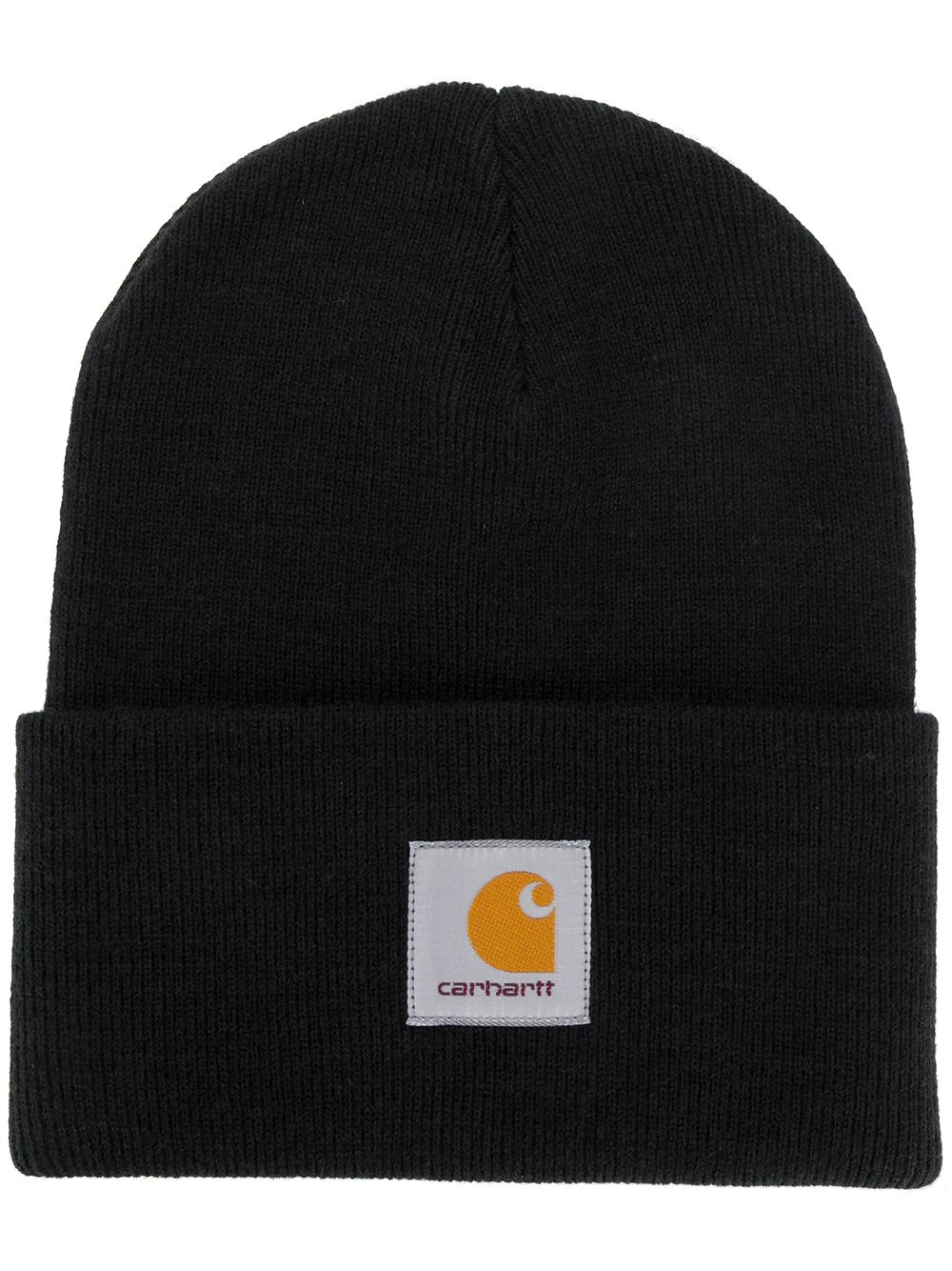 logo knitted beanie - 1