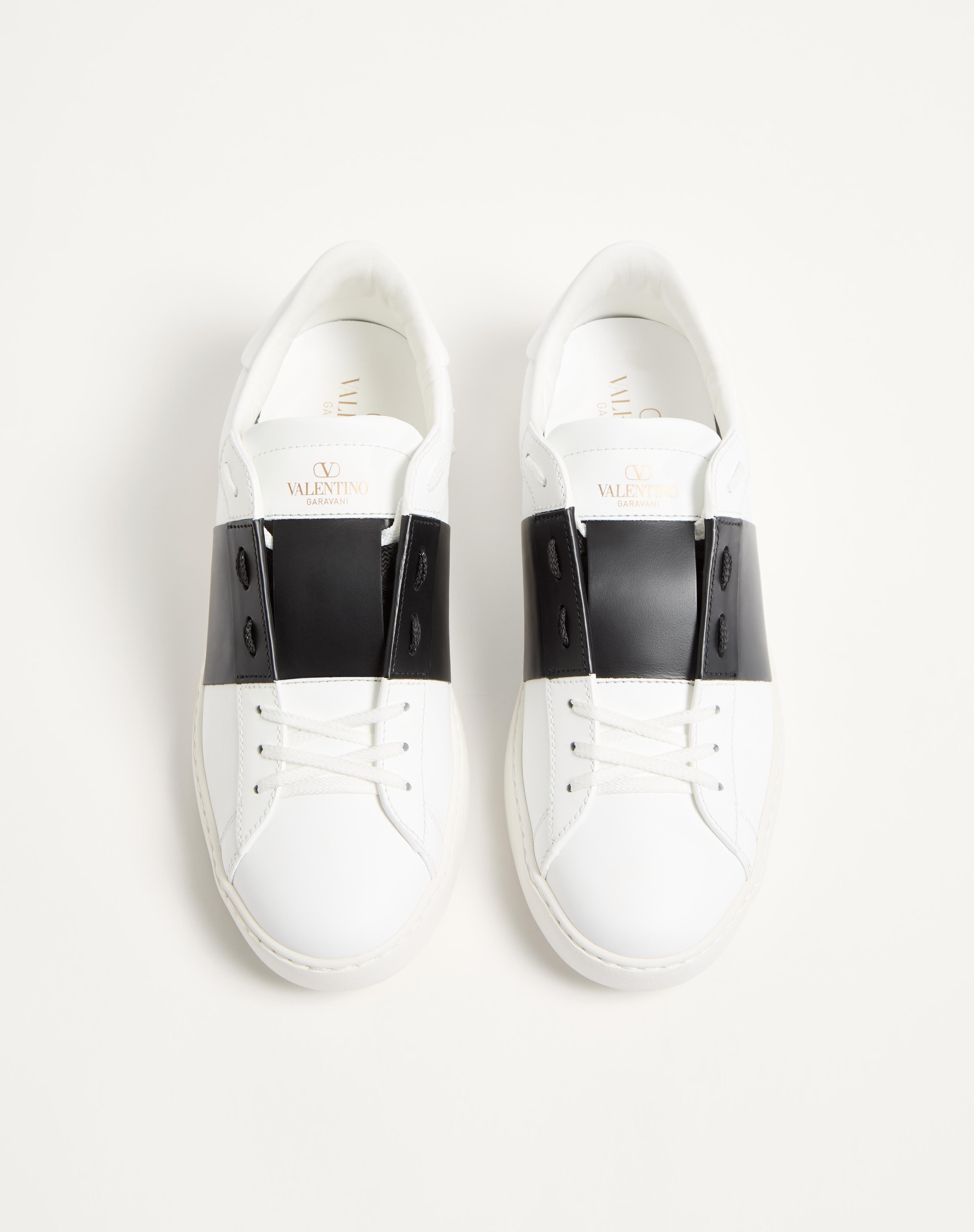 CALFSKIN OPEN SNEAKER - 5