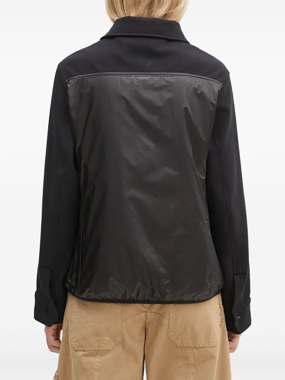 panelled button-fastening jacket - 3
