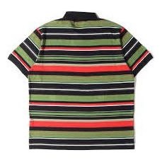 Supreme Supreme Multi Stripe Polo Shirt 'Black Green Red