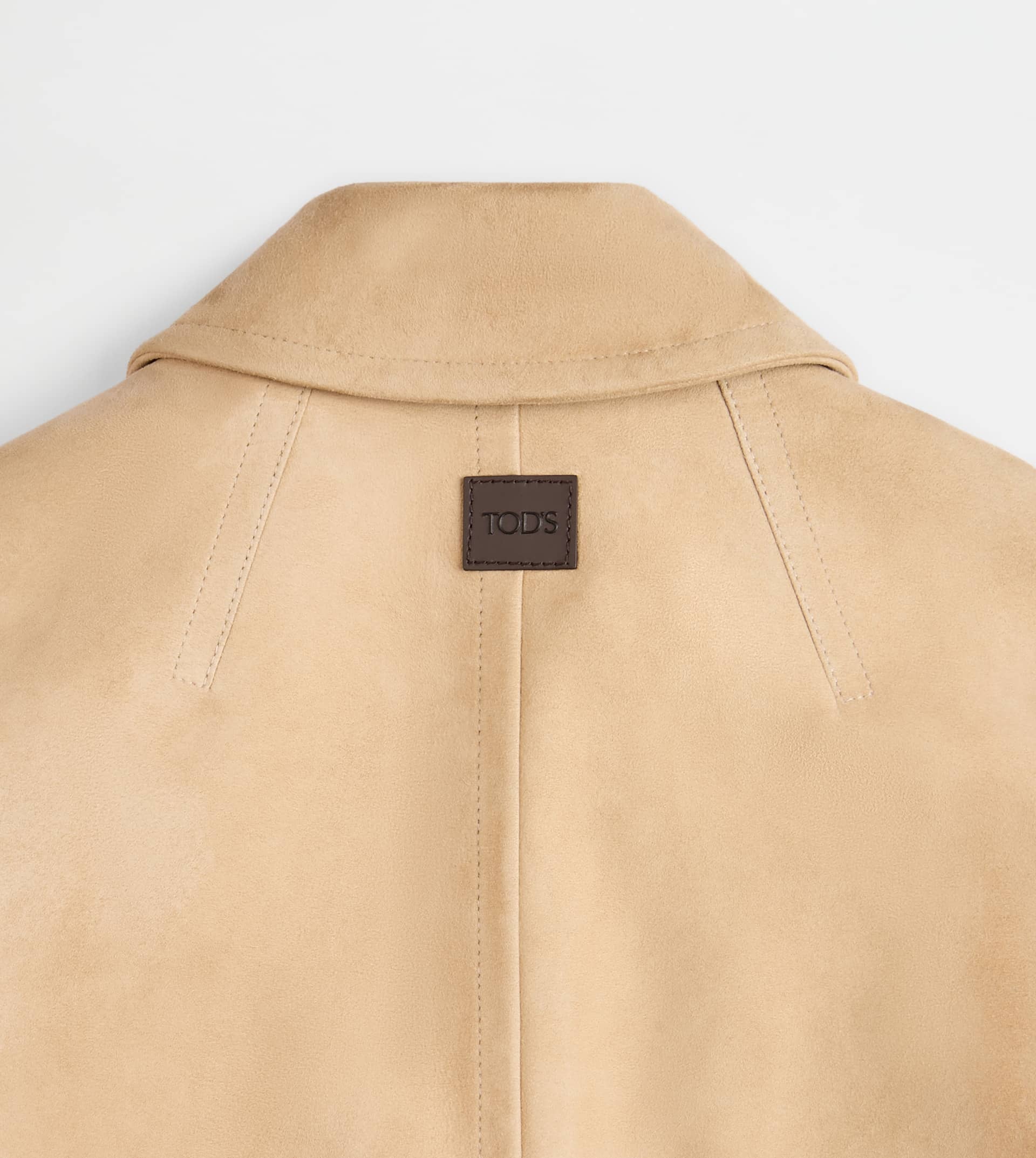 JACKET IN SUEDE - BROWN - 4