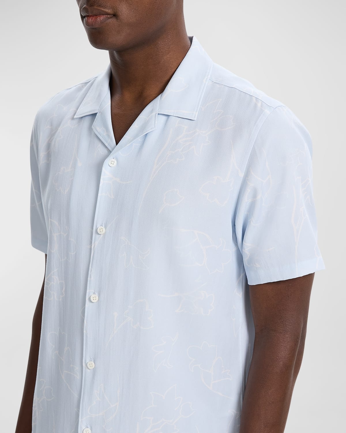 Men's Irving Floral Sketch Camp Shirt - 4