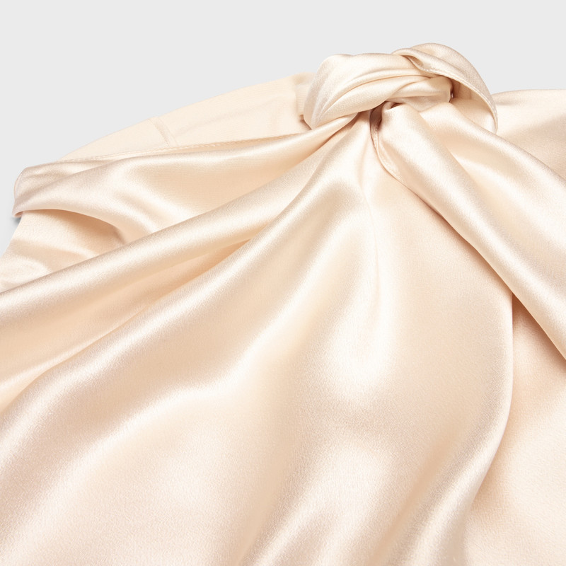 draped dress IN silk satin 3