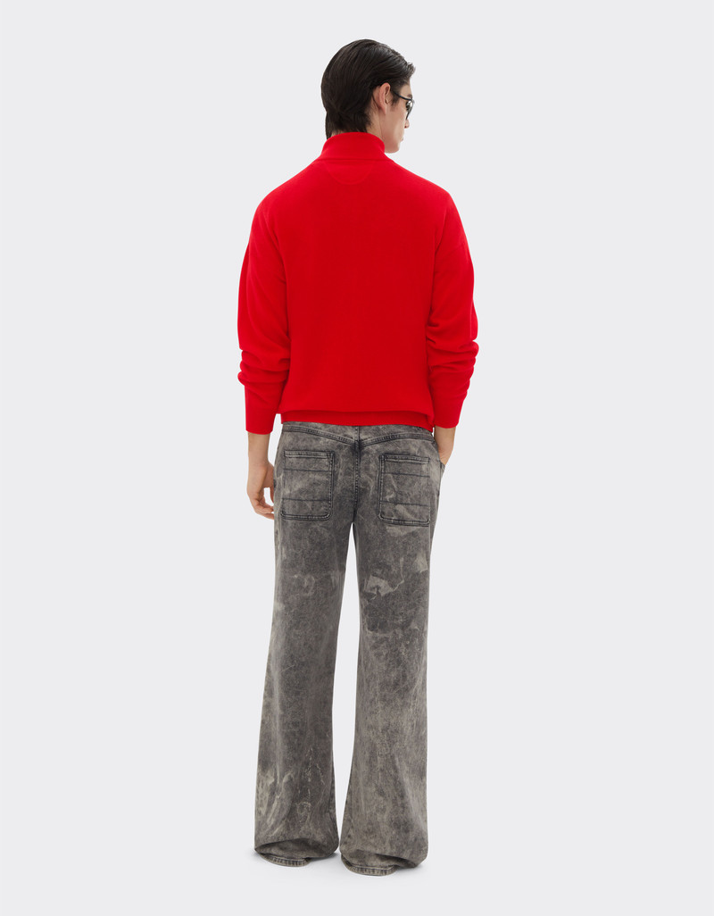 Cashmere sweater with zip 4