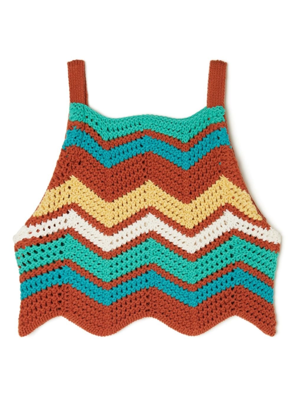 Kaleidoscopic chevron knit top - 7