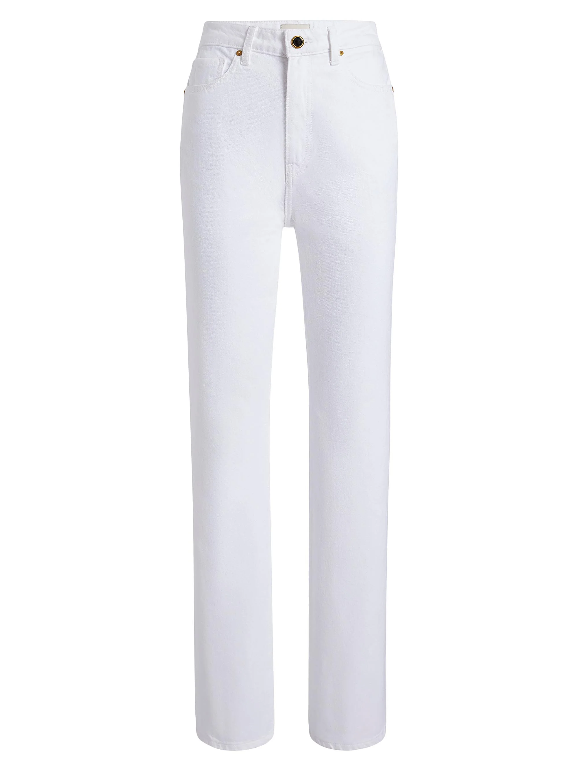 Women's Danielle Mid-Rise Straight-Leg Jeans - White - 1