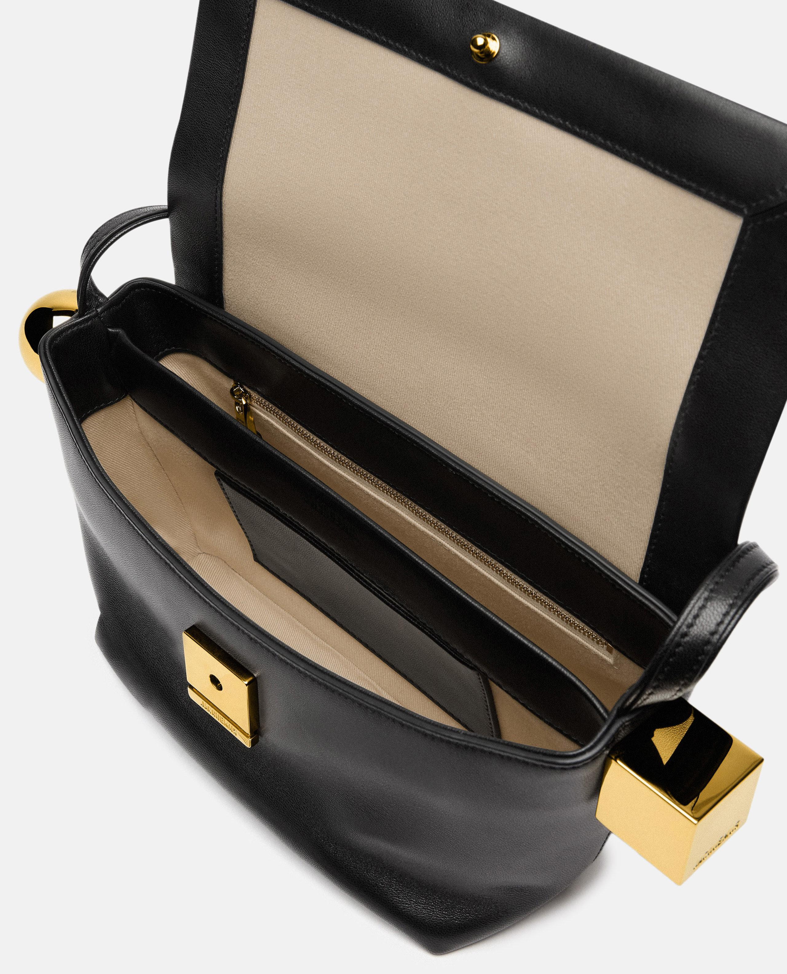 LE ROND CARRE LEATHER SHOULDER BAG - 3