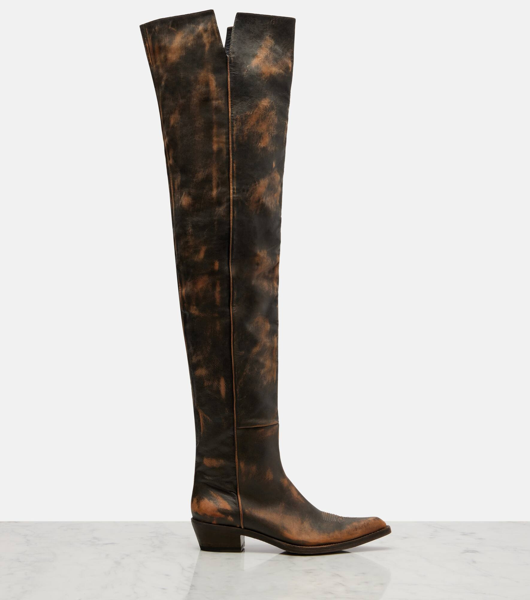 Clive 35 leather over-the-knee boots - 4