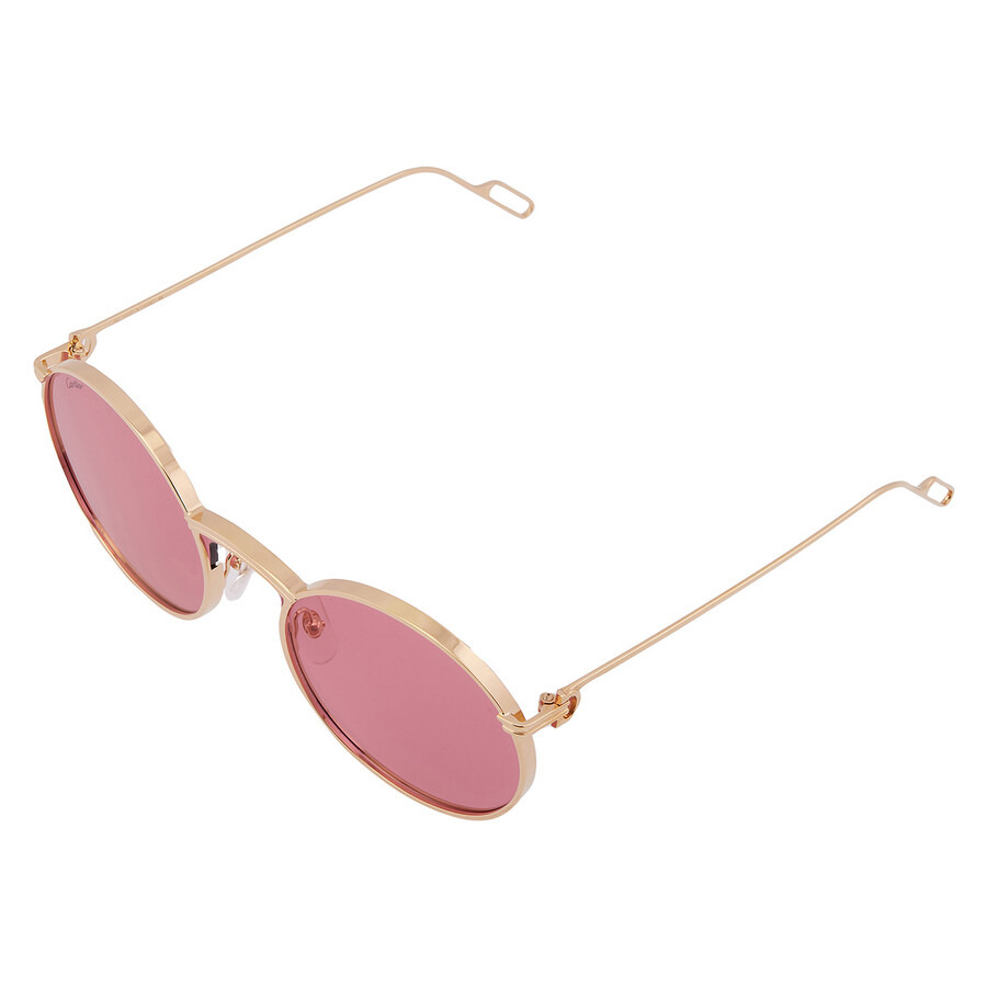 Cartier C de Cartier Red Round Ladies Sunglasses CT0274S 003 99 - 3