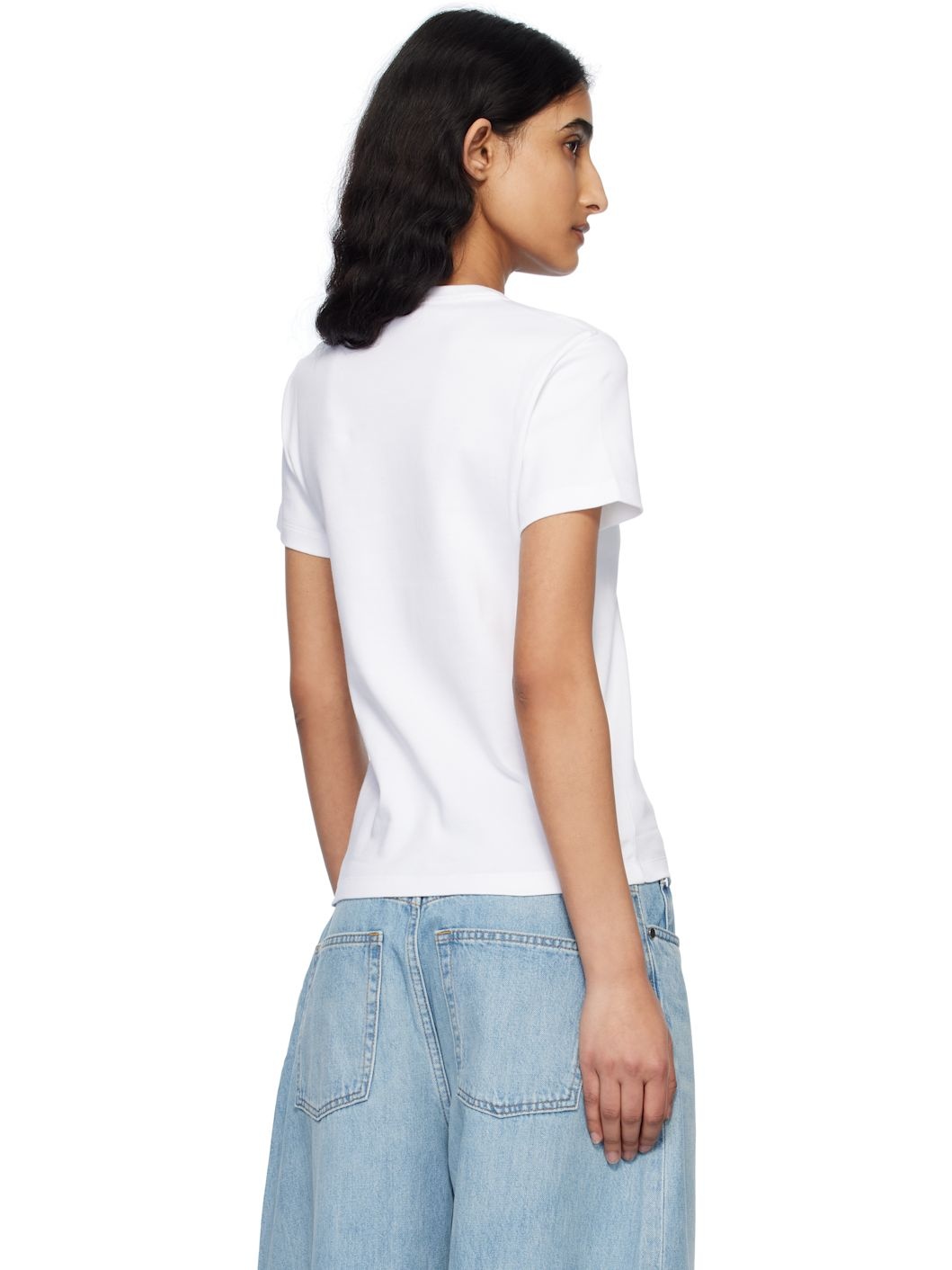 White Slim Logo T-shirt - 3