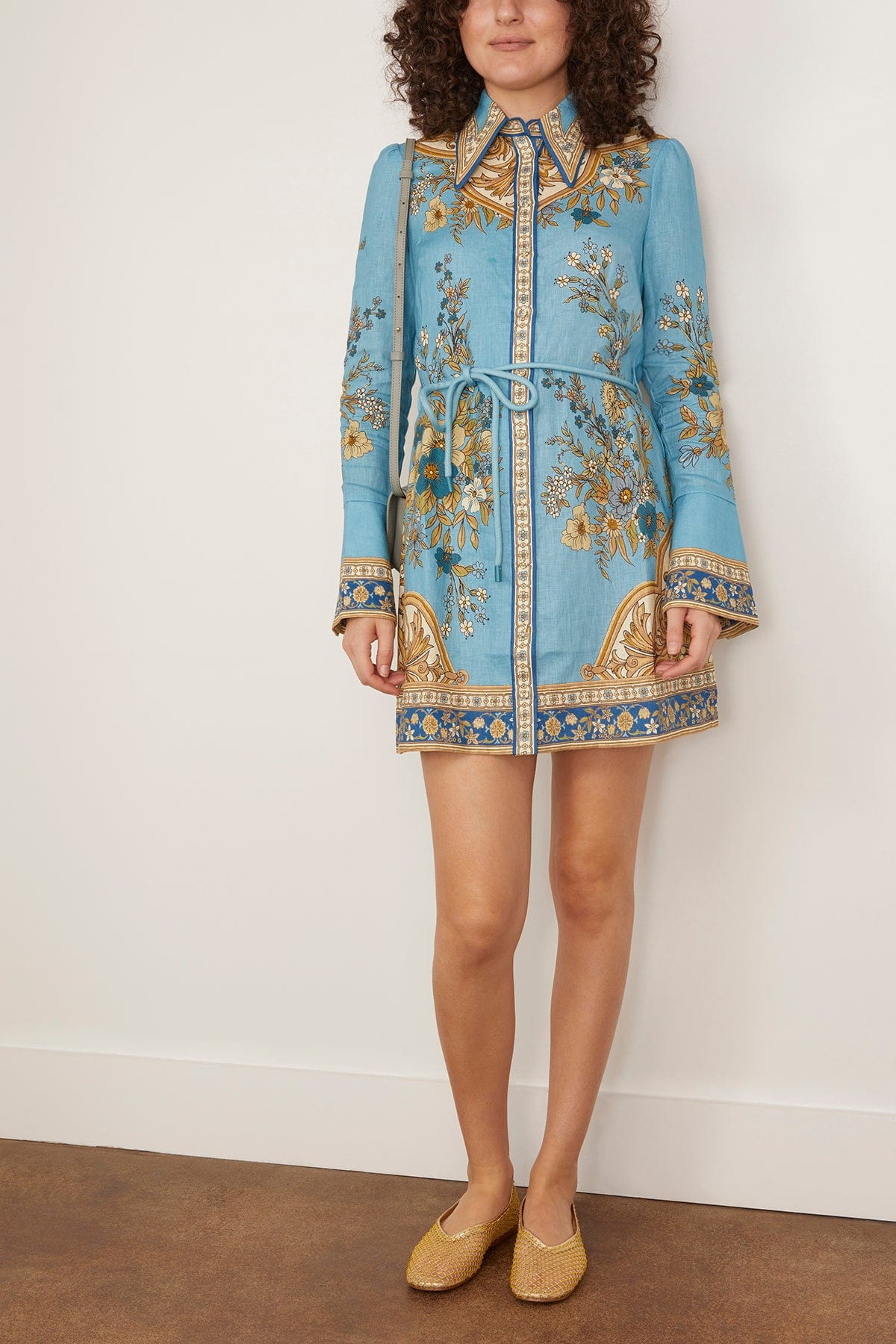 Cassie Mini Dress in Blue - 2